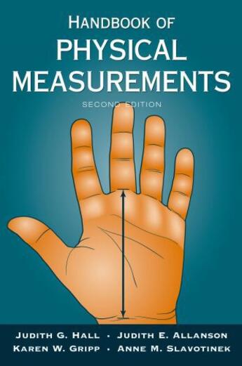 Couverture du livre « Handbook of Physical Measurements » de Slavotinek Anne aux éditions Oxford University Press Usa