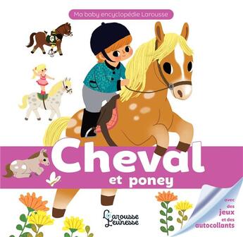 Couverture du livre « Cheval et poney » de Emilie Gillet et Sejung Kim aux éditions Larousse