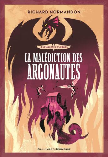 Couverture du livre « Les enquêtes d'Hermès t.3 : la malédiction des Argonautes » de Richard Normandon aux éditions Gallimard-jeunesse