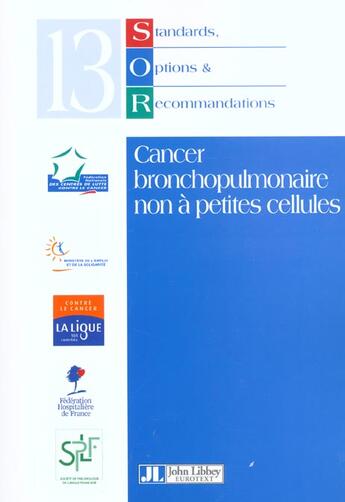 Couverture du livre « Cancer bronchopulmonaire non a petites cellules » de A Depierre et J-L Lagrange et S Theobald aux éditions John Libbey