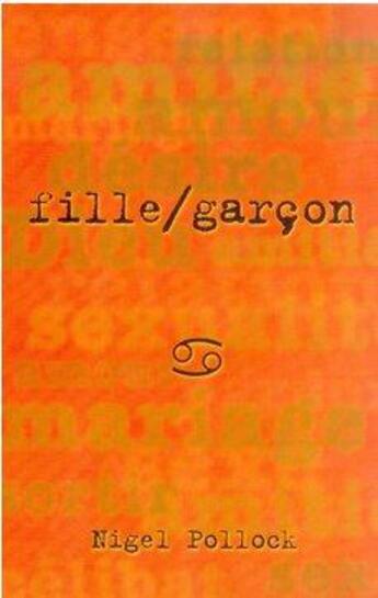 Couverture du livre « Fille / garçon » de Nigel Pollock aux éditions Blf Europe