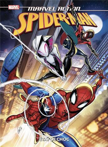 Couverture du livre « Marvel action - Spider-Man : état de choc » de Fico Ossio et Brandon Easton aux éditions Panini