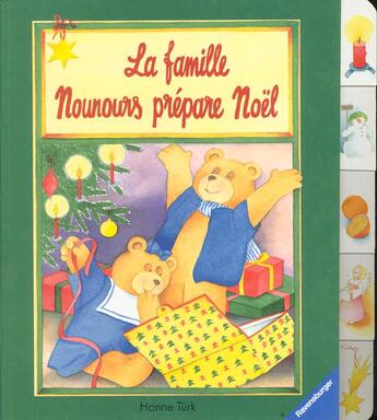 Couverture du livre « La Famille Nounours Prepare Noel » de Eberhard aux éditions Ravensburger