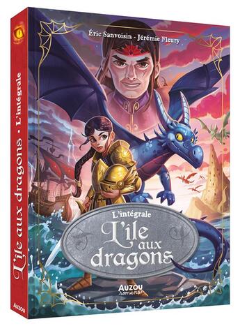 Couverture du livre « La saga des dragons - cycle 2 : l'île aux dragons : Intégrale Tomes 1 à 3 » de Eric Sanvoisin et Jeremie Fleury aux éditions Auzou