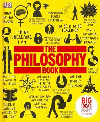 Couverture du livre « The philosophy book ; big ideas simply explained » de Dk aux éditions Dorling Kindersley