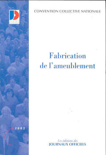 Couverture du livre « Fabrication de l'ameublement » de  aux éditions Documentation Francaise