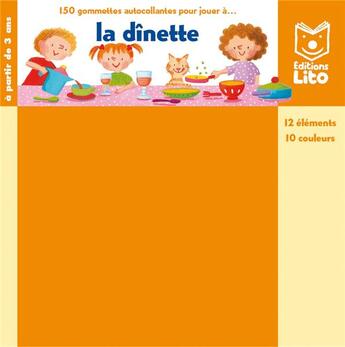 Couverture du livre « Sachet 150 Gomm. Jouer Dinette » de Kaori Souvignet aux éditions Lito