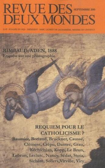 Couverture du livre « REVUE DES DEUX MONDES ; septembre 2010 » de Revue Des Deux Mondes aux éditions Revue Des Deux Mondes