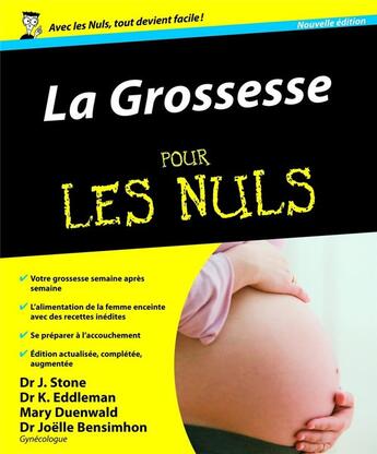 Couverture du livre « La grossesse pour les nuls (2e édition) » de Bensimhon/Stone aux éditions First