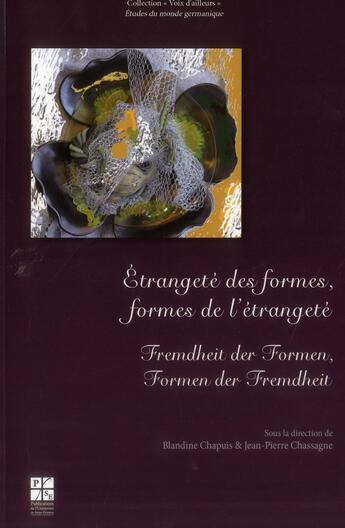 Couverture du livre « Etrangete des formes » de Chassagne/Chapu aux éditions Pu De Saint Etienne