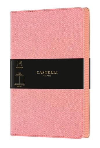 Couverture du livre « Carnet harris poche uni rose » de Castelli aux éditions Castelli Milano