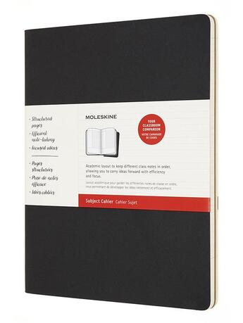 Couverture du livre « Cahier de notes xxl noir et kraft 2 exemplaires » de  aux éditions Moleskine