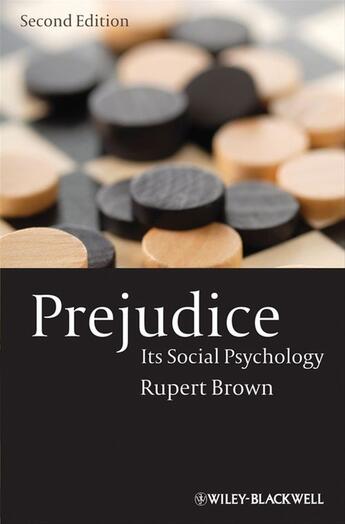 Couverture du livre « Prejudice » de Rupert Brown aux éditions Wiley-blackwell