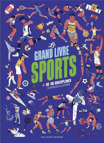 Couverture du livre « Le grand livre des sports » de Lina Shenglan et Yang Meng aux éditions Gallimard-jeunesse