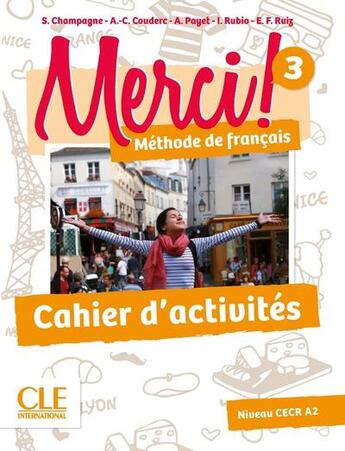 Couverture du livre « METHODE MERCI ; niveau 3 ; cahier d'exercices » de  aux éditions Cle International