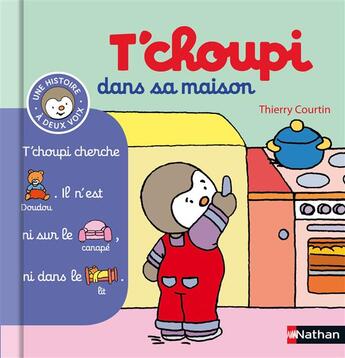 Couverture du livre « T'choupi dans sa maison » de  aux éditions Nathan