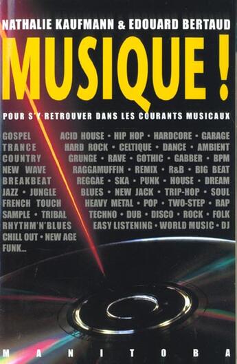 Couverture du livre « Musiques ; ou comment s'y retrouver dans les courants musicaux » de Edouard Bertaud et Nathalie Kaufmann aux éditions Manitoba