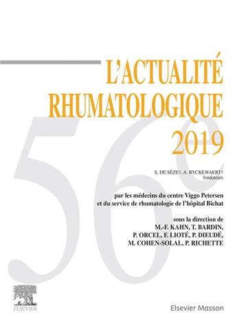 Couverture du livre « L'actualité rhumatologique (édition 2019) » de  aux éditions Elsevier-masson