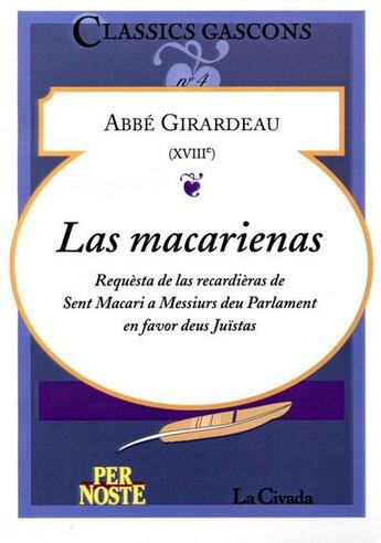 Couverture du livre « Las Macarienas » de Abbe Girardeau aux éditions Per Noste