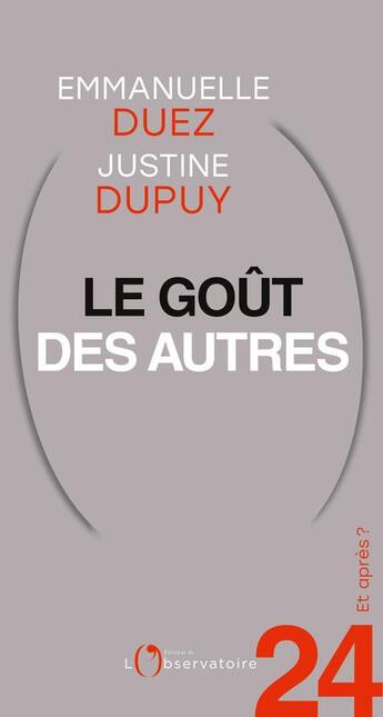 Couverture du livre « Et après ? #24 Le goût des autres » de Emmanuelle Duez aux éditions Epagine