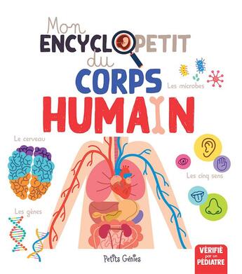 Couverture du livre « Mon encyclopetit ; du corps humain » de Claire Chabot aux éditions Shoebox Media