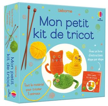 Couverture du livre « Mon petit kit de tricot » de Hull/Mcnee/Hussain aux éditions Usborne