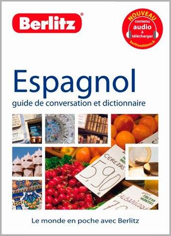 Couverture du livre « Espagnol ; guide de conversation et dictionnaire » de  aux éditions Berlitz