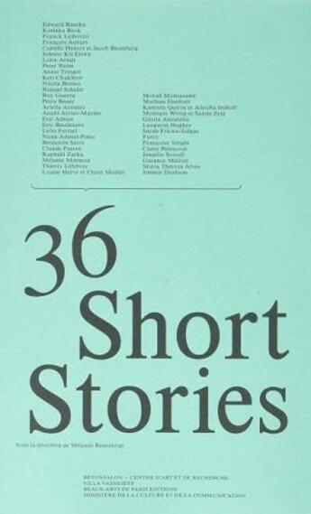 Couverture du livre « 36 short stories » de  aux éditions Ensba