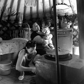 Couverture du livre « L' Appel du bonheur : Le partage alimentaire mongol » de Sandrine Ruhlmann aux éditions Ste Etudes Mongoles Et Siberie