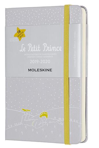 Couverture du livre « Agenda 18 mois petit prince semainier 2019 ; 20 poche blanc » de  aux éditions Moleskine