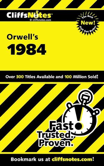 Couverture du livre « CliffsNotes on Orwell's 1984 » de Moustaki Nikki aux éditions Houghton Mifflin Harcourt
