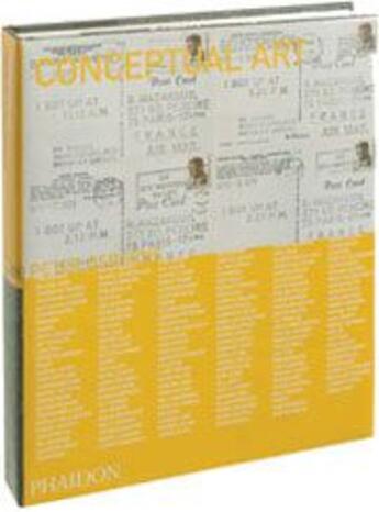 Couverture du livre « Conceptual art » de Peter Osborne aux éditions Phaidon Press