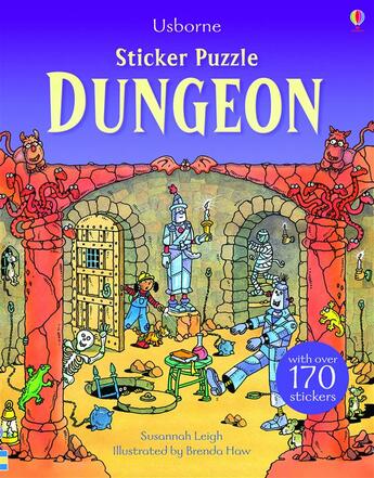 Couverture du livre « Sticker puzzle ; dungeon » de Susannah Leigh aux éditions Usborne