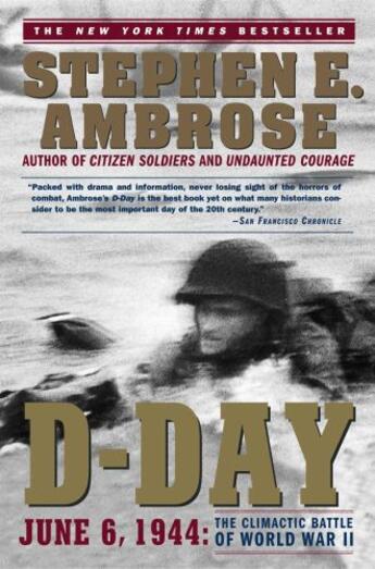 Couverture du livre « D-DAY - JUNE 6 1944 » de Stephen E. Ambrose aux éditions Pocket Books Uk