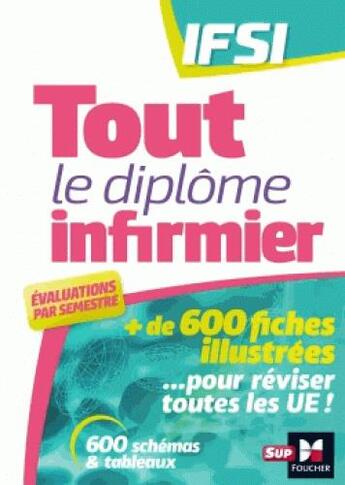 Couverture du livre « Tout le diplome infirmier en fiches memos - dei - ue 1.1 a 6.2 - ifsi - entrainement revision (2e édition) » de Abbadi/Derue/Ferhi aux éditions Foucher