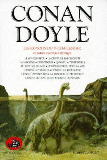 Couverture du livre « Les exploits du professeur Challenger et autres aventures étranges » de Arthur Conan Doyle aux éditions Bouquins