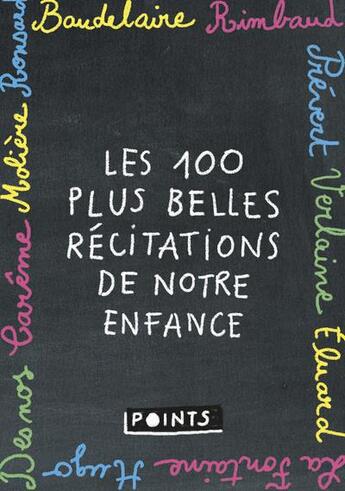 Couverture du livre « Les 100 plus belles récitations de notre enfance » de Albine Novarino-Pothier et Beatrice Mandopoulos aux éditions Points