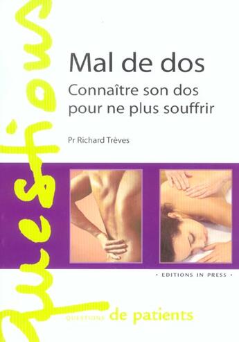 Couverture du livre « Mal de dos » de Treves R aux éditions In Press