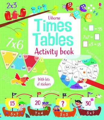 Couverture du livre « Times tables activity book » de Rosie Dickins aux éditions Usborne