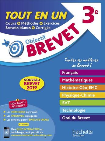 Couverture du livre « Objectif brevet - tout-en-un 2019 » de Rousseau/Lisle aux éditions Hachette Education