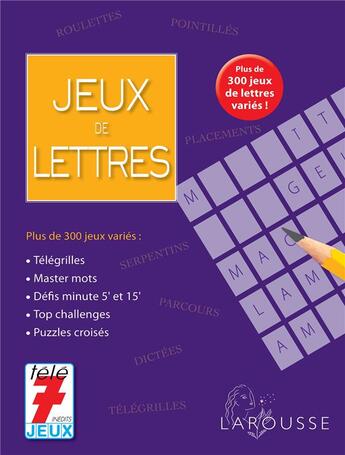 Couverture du livre « Jeux de lettres (édition 2014) » de  aux éditions Larousse