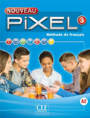 Couverture du livre « METHODE PIXEL : niveau 3 ; + dvd-rom » de Colette Gibbe aux éditions Cle International