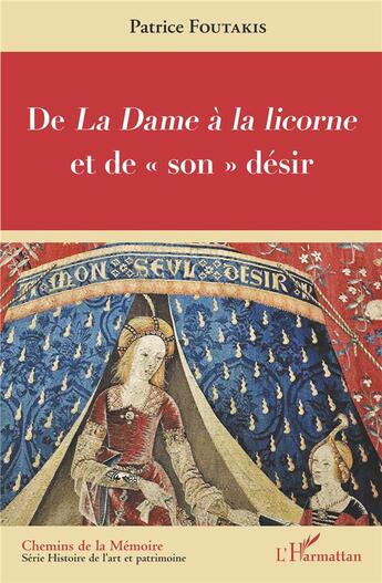 Couverture du livre « De la dame à la licorne et de 