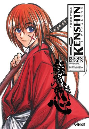 Couverture du livre « Kenshin le vagabond Tome 1 » de Nobuhiro Watsuki aux éditions Glenat