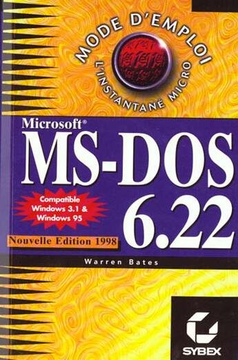 Couverture du livre « Ms-Dos 6.22 -Ne98 » de Warren Bates aux éditions Eska