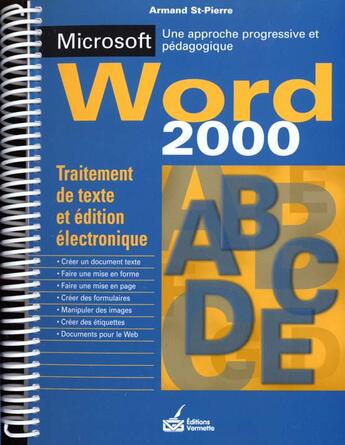 Couverture du livre « Word 2000 » de St.Pierre aux éditions Vermette