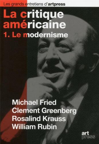 Couverture du livre « La critique américaine t.1 ; le modernisme » de  aux éditions Art Press