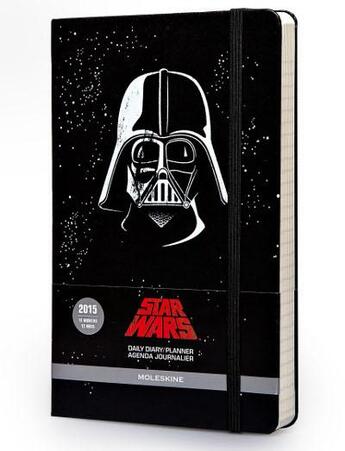 Couverture du livre « Agenda 2015 Star wars journalier grand format couverture rigide noir » de Moleskine aux éditions Moleskine Papet