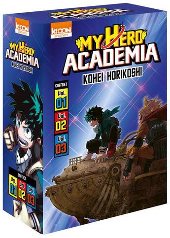 Couverture du livre « My hero Academia : coffret t.1 à t.3 » de Kohei Horikoshi aux éditions Ki-oon