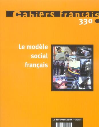 Couverture du livre « LE MODELE SOCIAL FRANCAIS » de  aux éditions Documentation Francaise